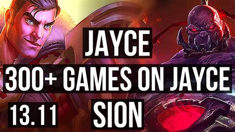 Jayce Vs Sion Top Games Kr Master Youtube