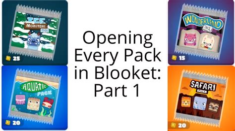 Opening Every Pack In Blooket Part Youtube