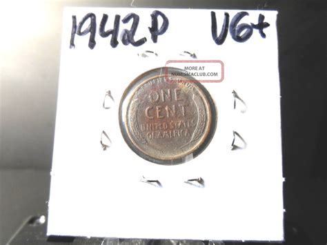 1942p Vg In Grade Lincoln Wheat Penny