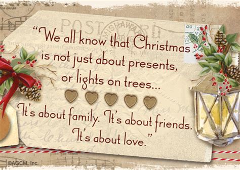 "Friends & Family Christmas Quote" | Christmas Postcard | Blue Mountain ...