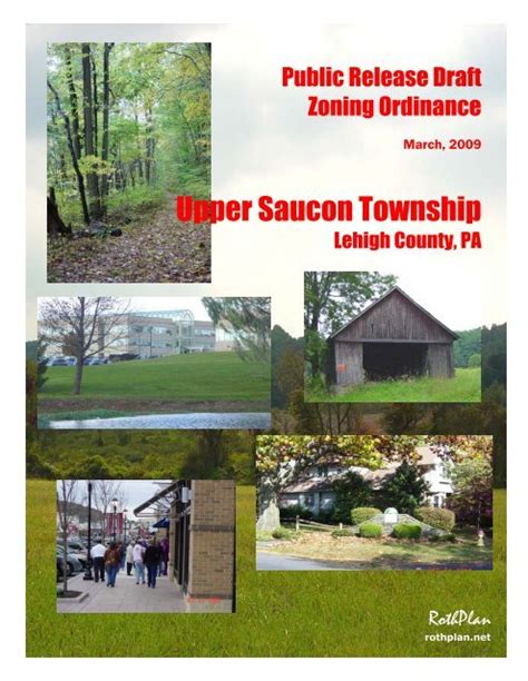 Table Of Contents Upper Saucon Township