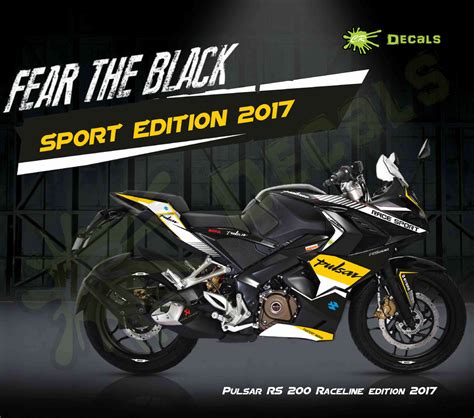 Buy Cr Decals Pulsar Rs 200 Custom Decalsstickers Sport Edition Kit Yellow Online ₹3229 From