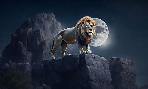 Download Lion Animal Night Royalty Free Stock Illustration Image