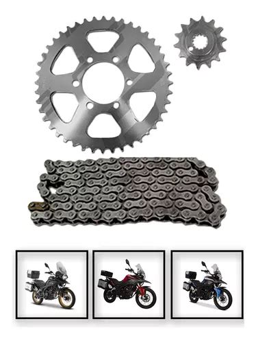 Kit Sprocket Kiirus Cad Ref 520h 110l Italik Vx 250adv 16 18 Envío gratis