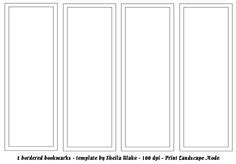 Blank Bookmark Template for Word | This is a blank template that can be ...