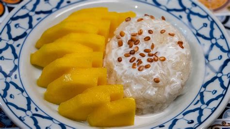 MANGUE ET RIZ GLUANT Recette Thaïlandaise Recette Traditionnelle