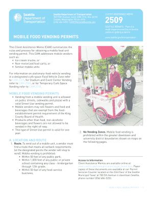 Fillable Online Mobile Food Vending Permits Fax Email Print Pdffiller