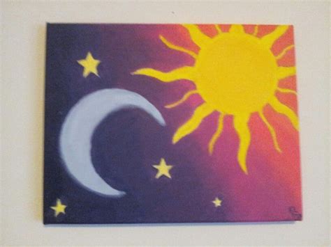 Half Moon Acrylic Painting Architectural Design Ideas