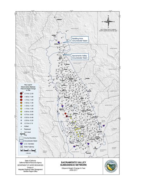 Dwr News Survey Shows Areas Of Land Subsidence In The Sacramento