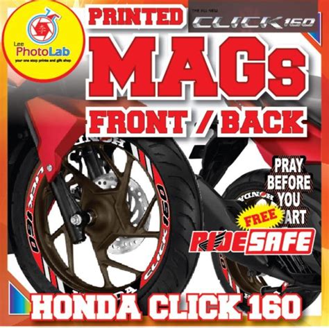 Honda Click 160 Printed Sticker Mags Paired Lazada Ph