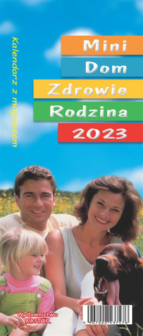 Kalendarz ścienny zdzierany 2023 Mini Dom Zdrowie Rodzina Kastor