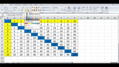 Excel Create A Multiplication Table Excel Articles Hot Sex Picture