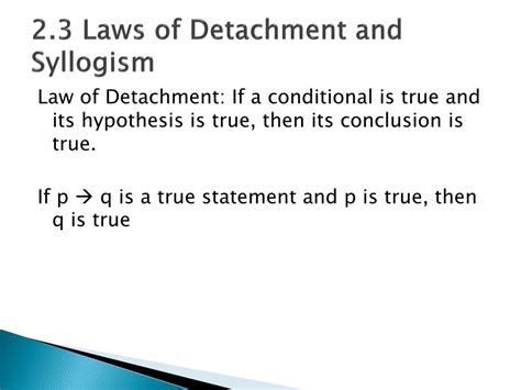 PPT Laws Of Detachment And Syllogism PowerPoint Presentation Free