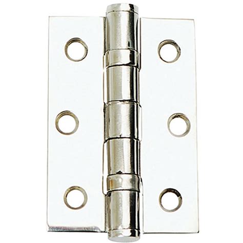 Ball Bearing Butt Hinges Polished Stainles Steel 76mm Selco