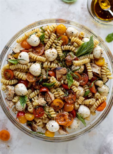 Chicken Caprese Pasta Salad Grilled Chicken Caprese Pasta Salad