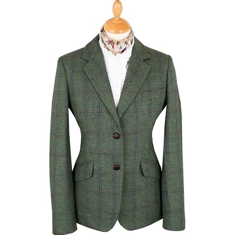 Green Norfolk Tweed Hacking Jacket | Cordings