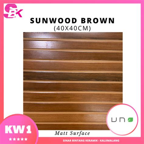 Jual Keramik Motif Kayu 40x40 Sunwood Brown Jakarta Timur Sinar