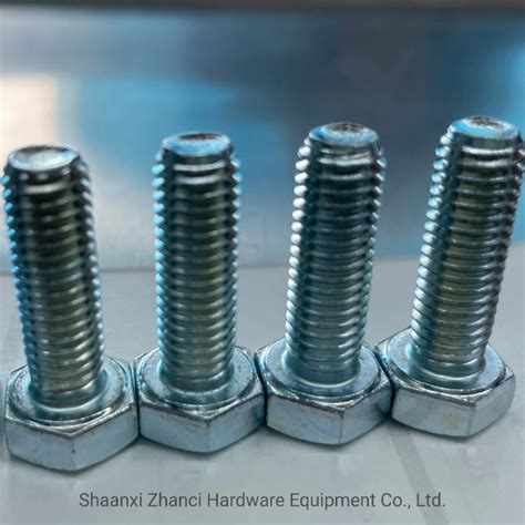 Electro Galvanized Hot Dip Galvanized Bolt Nut Full Thread Zinc M X