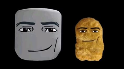 Наггетс с лицом man face в роблокс и роблокс, и другой man face в ...