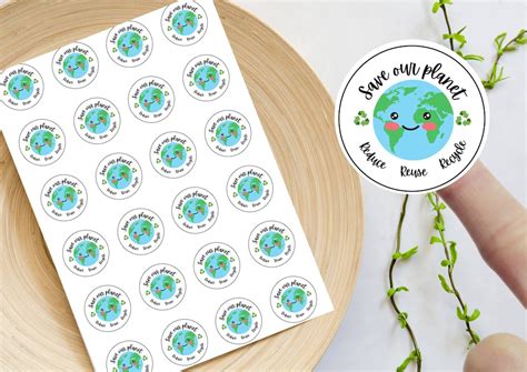 Reduce Reuse Recycle Stickers Recyclable Packaging Small - Etsy