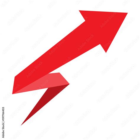 arrow design for infographics. red arrow on white background. modern ...