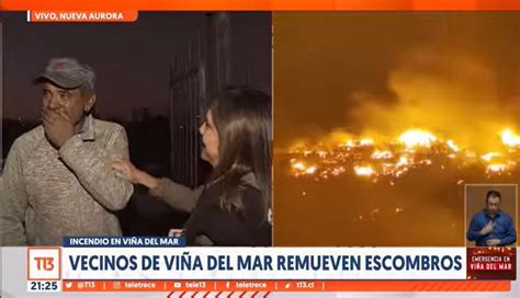 Critican a periodista por pregunta de Navidad en incendio de Viña