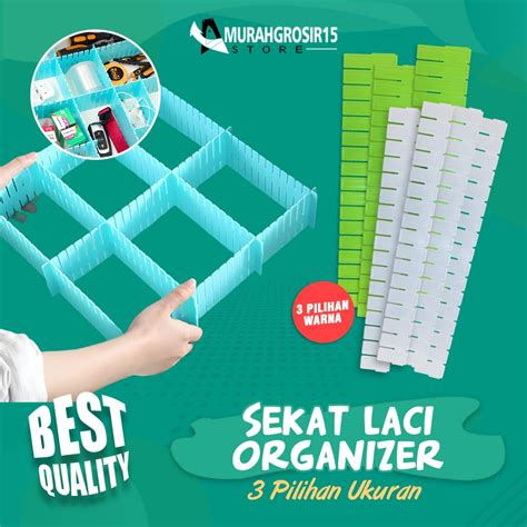 Jual Satu Keluarga Sekat Laci Organizer Sekat Pembatas Rak Partisi