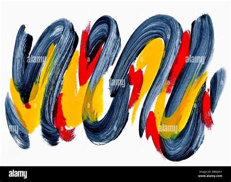 Abstract Acrylic Painting On Paper Stock Photo Alamy