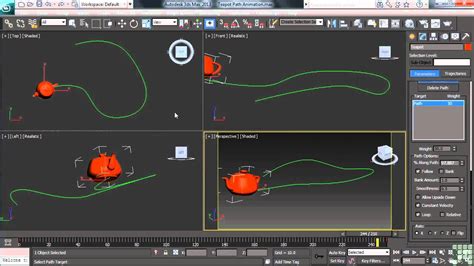 Ds Max Tutorial Animation On A Path Infiniteskills Youtube