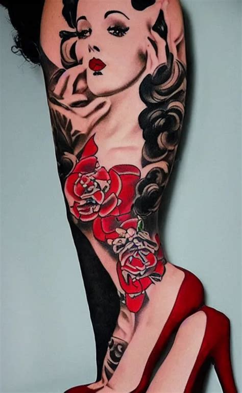 Share More Than American Traditional Pinup Tattoo Latest In Coedo