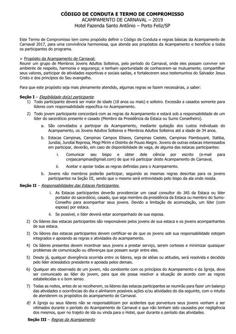 Pdf CÓdigo De Conduta E Termo De Compromisso · Este Termo De