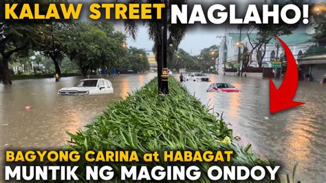 Kalaw Street Sa Maynila NAGLAHO Muntik Ng Maging Ondoy Ang Carina At