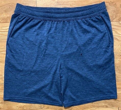 All In Motion Men S Blue Athletic Training Mesh Activewear Shorts Large Ebay