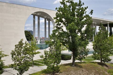 Modern Architecture Of The German Chancellery Building In Berlin