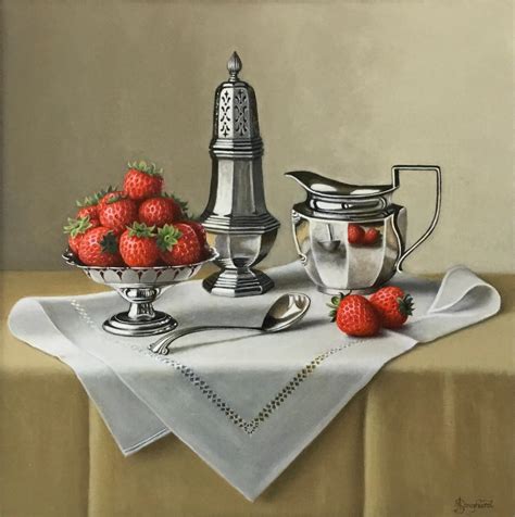 Anne Songhurst Bordeaux And Brie Contemporary Realism Painting