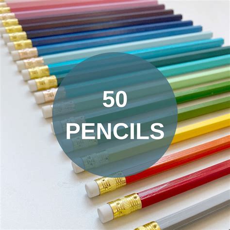 Custom 50 Personalized Pencils Bulk Order Promotional - Etsy