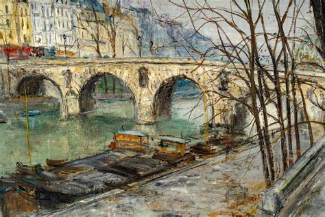 Proantic Serge Belloni Le Peintre De Paris Le Pont Marie Et