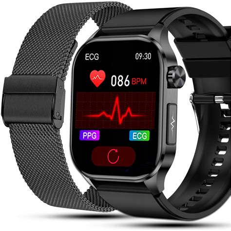 Smartwatch M Ski Zegarek Ekg Funkcja Pomiaru Cukru Amoled Ci Nienie