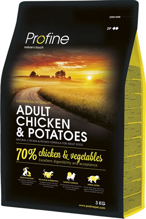Корм для взрослых собак Profine Dog Adult Chicken & Potatoes 3 кг ...