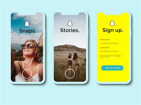 Snapchat Ui Designs Themes Templates And Downloadable Graphic