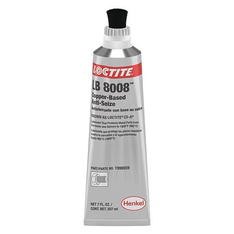 Loctite Anti Seize Lubricant 7 Oz Copper Tube LB 8008 TM C5 A R