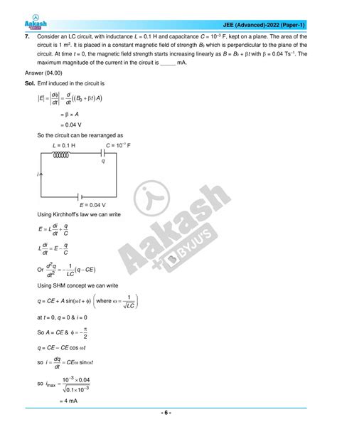 Jee Advanced Question Paper Physics Paper With Solutions