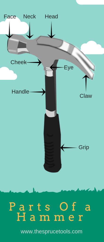 Parts Of A Hammer With Diagram What They Are Used For