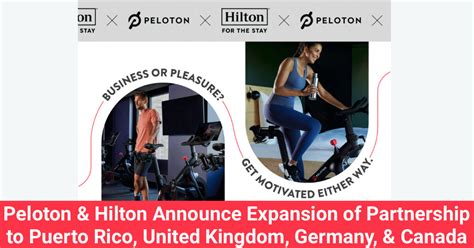 Peloton Hilton Announce Expansion Of Partnership To Puerto Rico