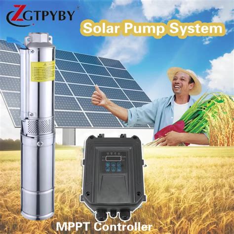 1 Horse Power Immersible 60m Head Solar Submersible Deep Well Water