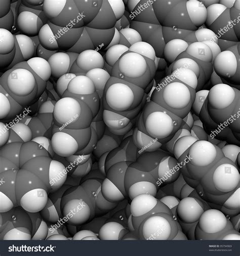 Polystyrene Ps Plastic Molecule Chemical Structure Stock Illustration