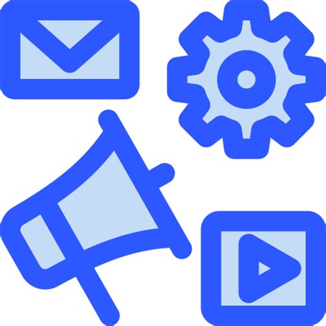 Digital Marketing Generic Blue Icon