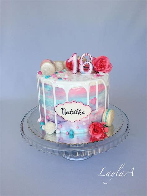 Colorful Drip Cake Decorated Cake By Layla A Cakesdecor