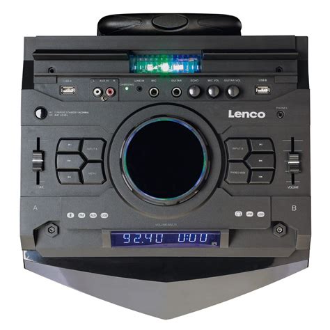 Lenco Pmx Party Speaker With Mixer And Bluetooth Gear Music