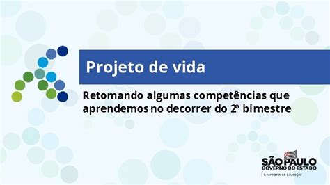 Projeto De Vida Retomando Algumas Competncias Que Aprendemos